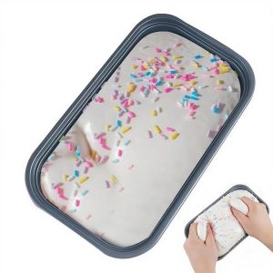 GENENIC Realistic Cream Box Cake Squishy Toy Super Soft Slow Rising Slow Rising Toy Scented Dessert Flexible Fidget Toy Calming Sensory