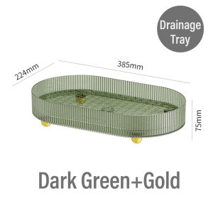 High-end Multifunctional Tray Kitchen Bathroom Multi-purpose Storage Rack Fruit Cosmetic Wine Bottle Tray