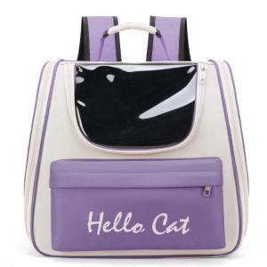 KAIEW Waterproof Pet Backpack Carrier Breathable Creative Cat Carrying Bag Comfortable Transparent Window Pet Carry Backpack Cat Supplies