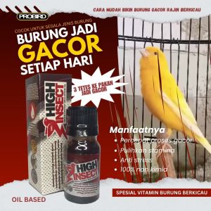 VITAMIN PENGACOR KENARI HIGH INSECT TETESKAN KE MAKANAN BURUNG BIJIAN