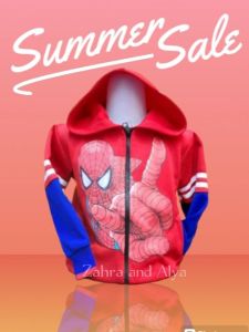 Jaket Anak Laki Cowok SPIDERMAN JARI | Kids Jacket -ZAHRA AND ALYA Kids BAHAN BAGUS