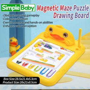 Duck Magnetic Dot Art Drawing Board Montessori Magnetic Puzzle Board for Kids Magnetic Dot Board Drawing Board for Kids Ages 4-8 Educational Learning Toys for Boys and Girls