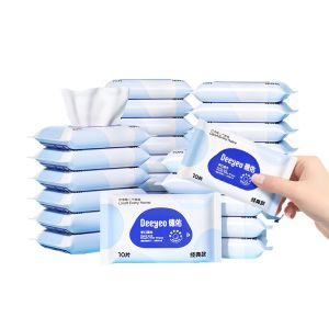 Deeyeo Baby Wipes 10 Pieces Small Packet Portable pack 1pack convenience baby cleaning wipe
