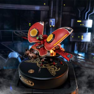 Robotime Rokr Scout Beetle ABS Metal Punk Style 3D Puzzles Gift for Birthday Easy Assembly Mechanical Design DIY Toys - MI02