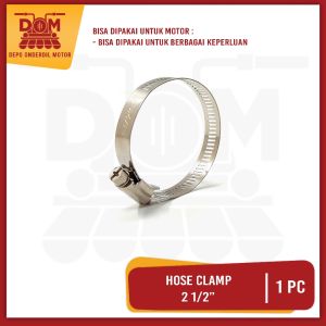 Hose Clamp 2 1/2" Inch (PSP) Klem Lubang Setelan bisa Untuk Karburator PE30 Diameter 66mm atau 2 1/2