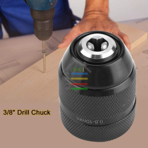 KEPALA BOR BESI DRILL CHUCK AUTO LOCK 3/8 INCH RELEASE 0.8 - 10MM