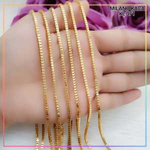 KL 071 - Kalung Milano Kaca Tebal Kalung Xuping Perhiasan Emas Imitasi Lapis 18k - Cute