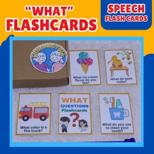 Educational "WH" Questions Flashcards for Toddlers - Interactive Learning Toy for Ages 2-3 Years