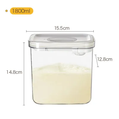 Bekas Susu Airtight Food Storage BPA Free Airtight Baby Milk Powder Container