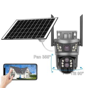 X-DEAL V380 CCTV 12MP HD Outdoor 4G Solar Camera Night Vision PIR Human Detection 6K Wireless Video Surveillance 4G sim