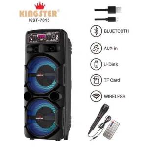 HTM-222 2X8 inches Portable Wireless Speaker With MIC