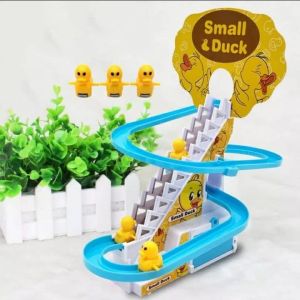 Mainan Anak Track Tangga Small Duck Bebek Kuning / Seluncuran Tangga Bebek Musik