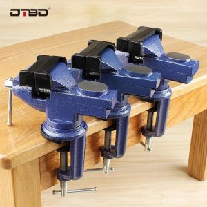360 Rotation Heavy Duty Swivel Base Table Vise Clamp Portable Work Bench Vise For Woodworking Cutting