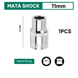 KU mata socket Kunci sock 1/2 6pt mata sok ukuran 8 - 24 mm chrome  alat perkakas sock spanner