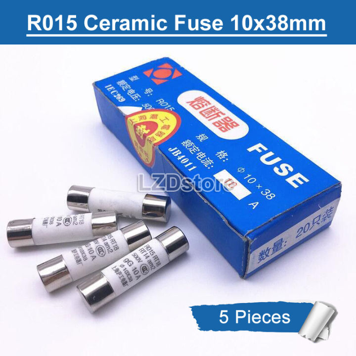 5 cái/lốc r015 rt18 cầu chì gốm 500V 500mA/0.5A/1A/2A/3A/4A/5A/6A/8A ...