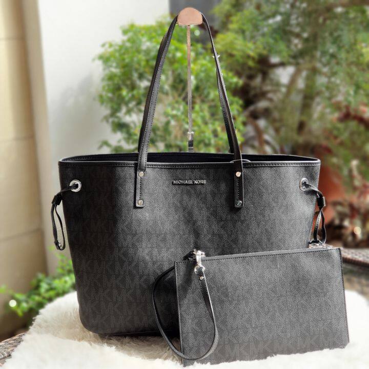 Mk large black tote sale