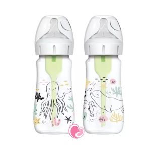 Dr Brown’s Options+ Wide Neck Anti-colic Bottle Baby 5oz/ 150ml (Single/ Twin Pack) Botol Susu