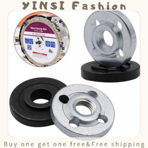 YINSI 2pcs Stainless Steel Lock Nuts Flange Nut Inner Outer Kit Angle Grinder Electric Tool Accessories