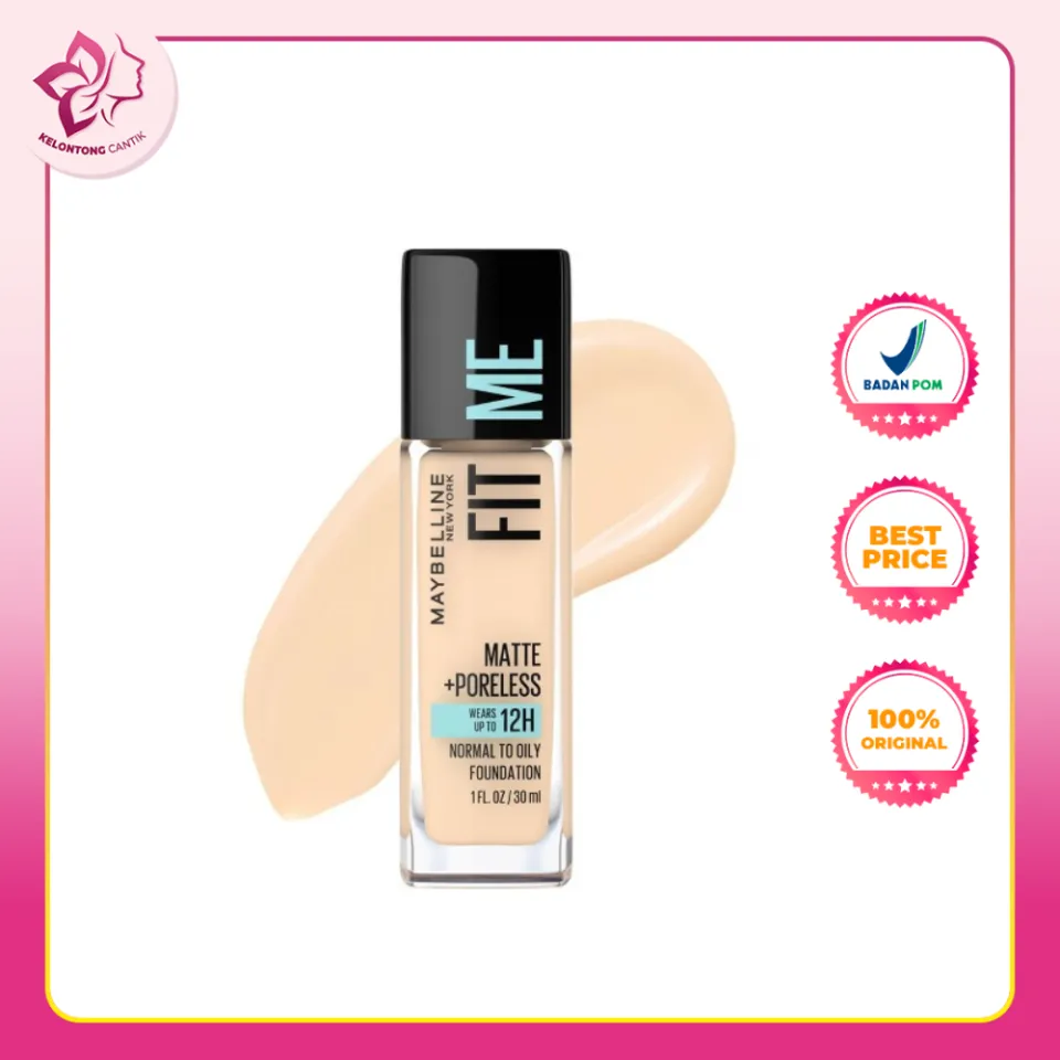 Maybelline Fit Me Matte Poreless Foundation 30ml Botol - Main Image