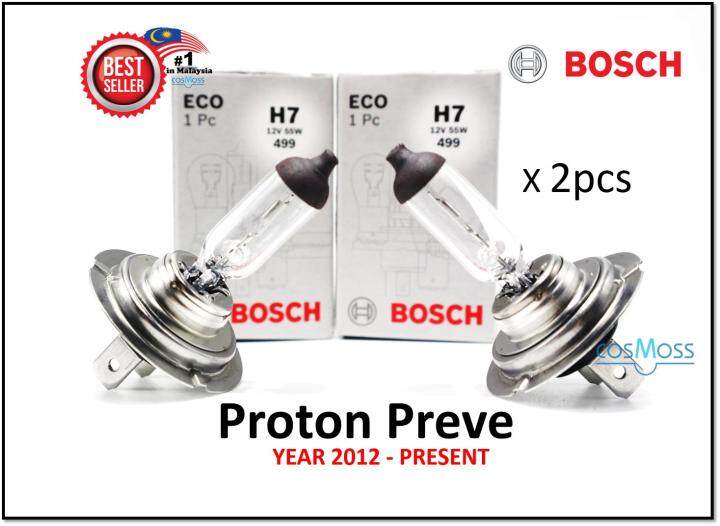 Bosch Headlamp HeadLight H7 Light Bulbs for Proton Preve year