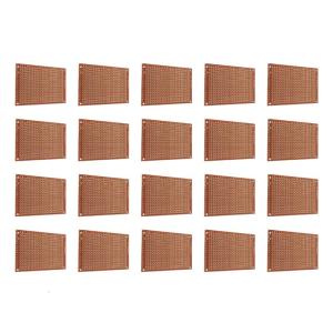 5x7cm Bakelite PCBs Board 20PCS Electrical Insulation Boards 1.0mm Drilled Holes 2 for DIY Electronics Circuit Board