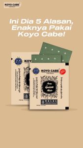 Koyo Cabe Plester Meredakan Encok Pegal Lengan Capsicum Oleoresin 1Sachet isi 10lembar(size 55mm X 45mm).