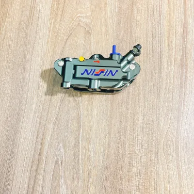 [Có sẵn] Combo Heo dầu Nissin 4 piston lỗ trụ 6-8 + Pát CNC Wave 110 nhôm nguyên khối