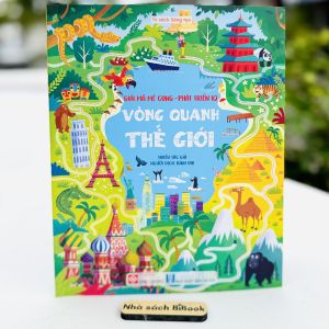 Sách Giải mã mê cung - phát triển IQ - Vòng quanh thế giới - tủ sách sáng tạo - Đinh Tị Books
