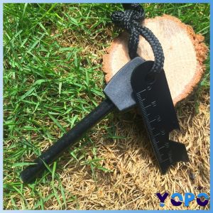 YoPo Drilled Flint Fire Starter Camping Tool for Your Hiking and Backpacking Gear