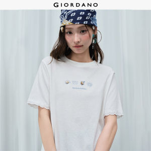 Giordano Women Women Pure Cotton T-Shirt Free Shipping 18326513