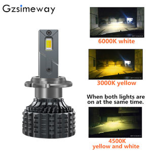 Đèn LED 3 Màu D2H D2S Mới Cho Ống Kính Máy Chiếu Đèn Pha Ô Tô Và Xe Máy Đèn Pha Đèn Pha Ba Màu 3000K 4300K 6000K Trong Một Đèn 12V-24V (Cho 1 Bóng Đèn Led)