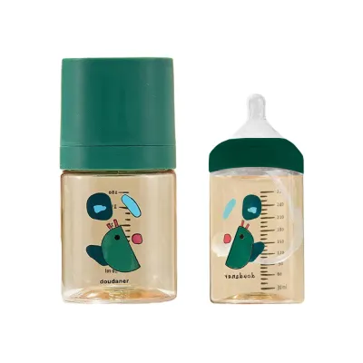 RADIUMSHOP ขวดนม PPSU ปากกว้าง กันลม ดูดง่าย มีหลอดดูด สำหรับทารก 0-6 เดือน ปลอดภัย ไม่มีสารพิษ ทนความร้อน พร้อมส่ง ส่งฟรี COD