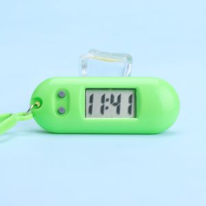 Đồng Hồ Điện Tử Mini Bằng ABS Có Nút Treo Ba Lô / Móc Khóa / Đồng Hồ Kỹ Thuật Số Dễ Mang Theo-HAUSE