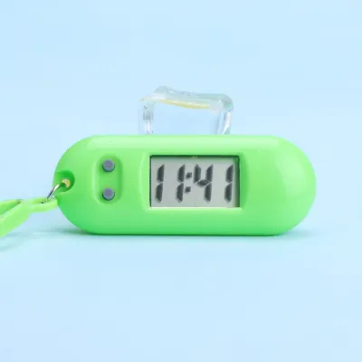 Đồng Hồ Điện Tử Mini Bằng ABS Có Nút Treo Ba Lô / Móc Khóa / Đồng Hồ Kỹ Thuật Số Dễ Mang Theo-NIEVE