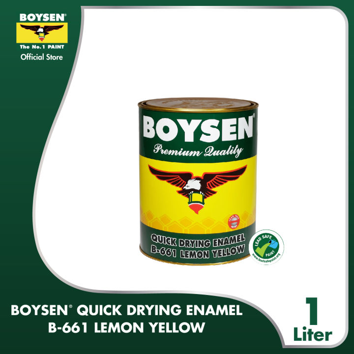 Boysen Quick Drying Enamel Lemon Yellow – Top-Most Hardware & Construction  Supplies