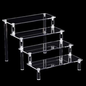 Đa tầng hiển thị Acrylic risers cho nước hoa tổ chức cupcakes đứng rõ ràng kệ cho số liệu và trang trí tiệc