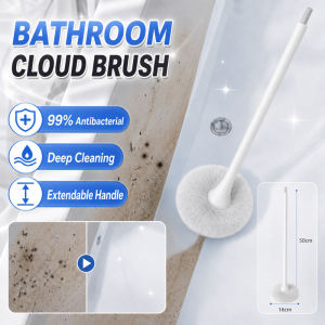 ✨ Bathroom Cloud Cleaning Brush Multifunctional House Cleaning/Home Use Ergonomic Handle Soft Microfiber/Scrubbing Durable Easy Clean/Bathroom Essentials/Bathroom Cloud Cleaning Brush