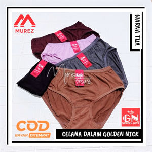 CD CELANA DALAM WANITA HIGH QUALITY SATUAN MERK GOLDEN NICK BAHAN KATUN BISA COD KIRIM DI TEMPAT