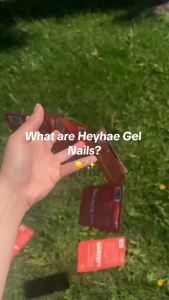 Heyhae Semi d Gel Nail Strips No LED Lamp Needed Marble Spring Easy Apply & Remove Salon Quality Includes 28 Strips 1 Prep Pads Nail File & Wooden stick - Hey Be Ready By 11