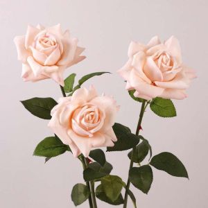 FOUNDTWO Cảm ứng thực tế Hoa hồng nhân tạo Thực tế Làm thủ công Hoa giả Trang trí bình hoa Nhân tạo Cành hoa hồng giả Ngày lễ tình nhân