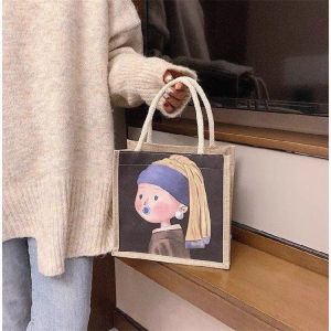 Tas Kanvas Jepang Tas Tangan/Tote Bag/Tas Motif Seni dan Unik