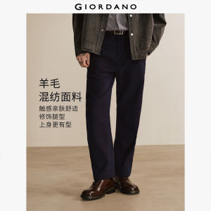 Giordano Men Mid rise pleated pants Free Shipping 18115808
