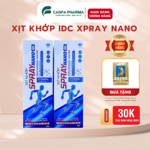 [CHÍNH HÃNG + QÙA TẶNG] - Xịt Khớp NANO IDC - Xoa Bóp Giảm Nhanh Đau Mỏi Vùng Vay Gáy Xương Khớp và Bong Gân 300ml