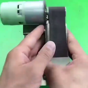 Mini Belt Sander 7 Adjustable Speed Electric Sharpener 15 Degree Belt Grinder Power Belt Sander for Metal Working