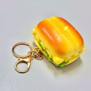 💖Ready Stock💖Cute Dessert Bread Keychain Realistic Food Bag Charm Croissant Cake Pendant Design Gift