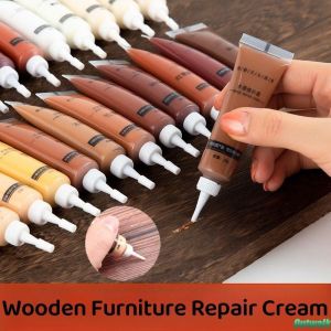 Outwalk Furniture Repair Cream Scratch Filler Remover Wooden Touch Up Tool Set Marker Pen Cream Wax Repair Polymer Resin Fast Repair