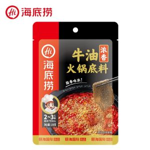 海底捞火锅底料牛油\番茄\清汤\清油\Haidilao hot pot base tomato three fresh spicy clear oil mushroom soup strong flavor clear soup green pepper mellow butter package