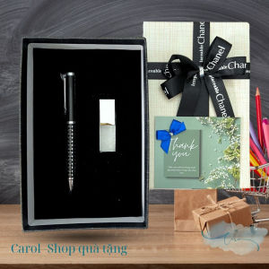 Bộ quà tặng bút ký cao cấp và USB bộ quà tặng bạn trai quà sinh nhật quà tặng xếp và đồng nghiệp nam