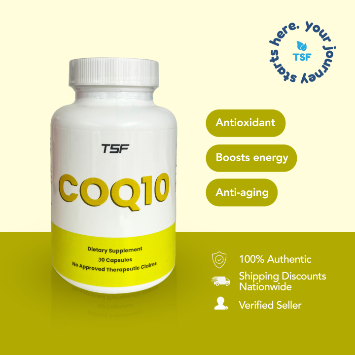 TSF COQ10 Supplement 30 capsules Antioxidant Antiageing Heart