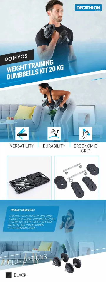 Decathlon dumbell online set